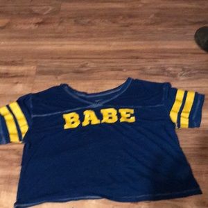 A babe crop top